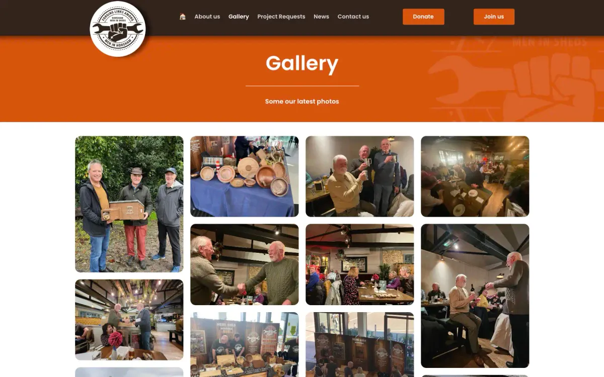 Men Shed Horsham website